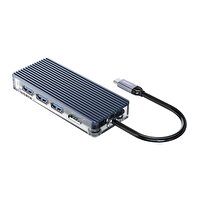 Orico 7 Portlu USB 3.0 100 W HDMI TF/SD Gri Kart Okuyucu Çoklayıcı Hub
