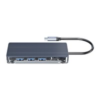 Orico 6 Portlu USB 3.0 HDMI 4K 30 Hz TF/SD Gri Kart Okuyucu Çoklayıcı Hub