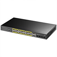 Cudy GS2028PS4 4 Combo 1 Konson 24 Port Gigabit 400 W Poe Yönetilebilir Metal Rack Mount Switch