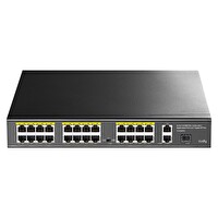 Cudy FS1026PS1 300 W PoE+ 24 Port 10/100 Mbps+ 2 Port 10/100/1000 Mbps Gigabit+1 Port SFP Switch