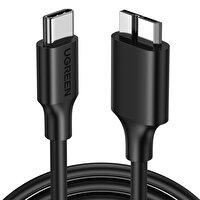 Ugreen USB Type-C To Usb 3.0 Micro B 1 M Siyah Şarj Ve Data Kablosu