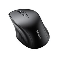 Ugreen Ergonomik Sessiz Çift Modlu Siyah Bluetooth ve Wireless Kablosuz Mouse