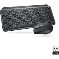 Logitech MX Keys Mini Combo Bolt Alıcılı Aydınlatmalı Kablosuz İngilizce Klavye ve MX Anywhere 3 Mouse Seti Koyu Gri