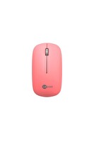 Lecoo WS214 Kablosuz 1200 DPI 3 Tuşlu Optik Mouse Pembe