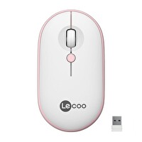 Lecoo WS212 Kablosuz Mouse Beyaz ve Pembe