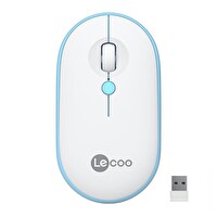 Lecoo WS212 Kablosuz Mouse Beyaz ve Mavi