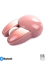 NDNeed Sevimli Tavşan 3D Pembe Mouse Bluetooth 2.4G Dual Mode