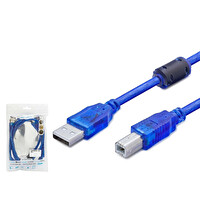 Hadron HDX7544  USB-A (M) - USB-B (M) 5mt Yazıcı Kablosu - Mavi