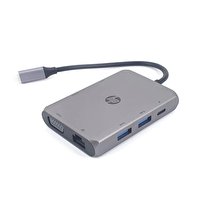 HP 7 in 1 Docking Station Type-C to 3*USB 3.0 + 1*Type-C + 1*RJ45(1000M) + 1*HDMI + 1*VGA