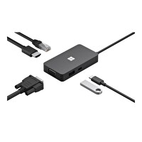 Microsoft Surface USB-C Travel Hub (Çoğaltıcı)- (Port:Ethernet - HDIM - VGA - USB-A - USB-C) - 161-00010