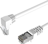 Irenis 1 Metre CAT6 S/FTP Dirsek Kablo Beyaz