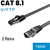 Irenis 2 Metre CAT8 Yassı FTP LSNH Ethernet Patch Kablo