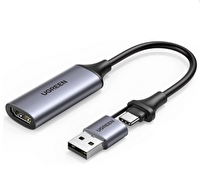 Ugreen 40189 CM489 1080P 30Hz USB Type-C Video Capture Kart HDMI Görüntü Yakalama Kartı