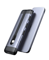 Ugreen 70408 CM285 5in1 Katlanır Kablolu USB-C Hub Çoklayıcı 4K HDMI Video Çıkışı 100W PD Şarj Desteği