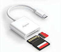 Daytona NK1023 2'si 1 Arada Telefon-Pad Uyumlu Type-C SD Karta OTG SD/TF Dönüştürücü Kart Okuyucu