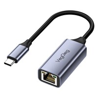 VegGieg USB Type-C to 100 Mbps RJ45 Lan Ethernet İnternet Bağlantı Çevirici Dönüştürücü Adaptör