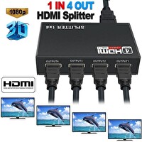 Anunnaki 4 Port HDMI Splitter 4K UHD Full HD 1080P Monitör Çoklayıcı Adaptör