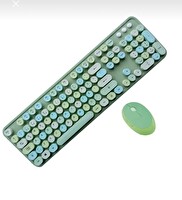 Evimdeyokyok TR Mofii Sweet Klavye Mouse Set Yeşil