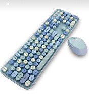 Evimdeyokyok Tr Mofii Sweet Mavi Klavye Mouse Set