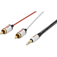 Ednet 84542 2.5 M Audio Adapter Cable 3.5MM Jack - 2 x Rca Stereo Kablo