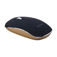 Philips SPK7323-93 Siyah Ve Altın Kablosuz Sessiz Optik Mouse
