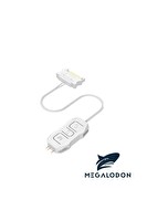 Megalodon ARGB Kontrolcü 5V 3 Pin SATA Kablo ARGB Dönüştürücü RGB Denetleyici Beyaz