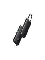 Baseus Lite 6 in 1 Multifonksiyonal Type-C 100W Hub Dock Station - Siyah