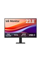 LG 24U421A-B 23.8" 100 Hz 5 MS (Gtg) USB-C'li  Va FHD Curved Monitör