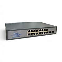 Novacom NVC-HIS2116G2S 16 Port - 2 SFP Gigabit Plastik Kasa Ethernet Switch