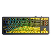 Aula F87 PRO Mekanik RGB TKL Matcha Latte Switch Kablosuz Makrolu Hot Swap Klavye Sarı
