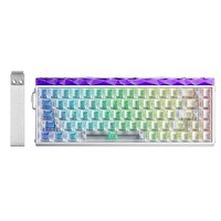 Aula Hero 68 He Manyetik Klavye Rapid Trigger Silver Switch 8000Hz RGB Neon TKL Hot Swap Oyuncu Klavyesi Şeffaf