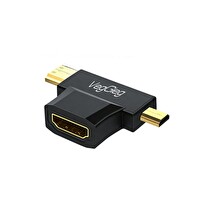 VegGieg Mini HDMI - Micro HDMI Erkek To HDMI Dişi Dönüştürücü Adaptör