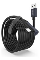 Syntech 3M USB-C VR Bağlantı Kablosu Quest 2 Quest Pro Pico 4 Uyumlu Yüksek Hızlı Bağlantı Kablosu Siyah