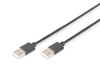 Digitus A Tipi St/St USB 2.0 Uyumlu 480 Mbps USB 2.0 Bağlantı Kablosu 1 M - Siyah