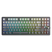 Aula F87 PRO V2 Mekanik RGB TKL GrayWood V4 Switch Kablosuz Makrolu Hot Swap Klavye Gradyan Gri