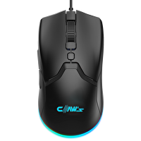Cerberus Pixart PAW3519 Sensörlü 4200 Dpi Wide Rgb Özel Abs Doku Kablolu Gaming Mouse - Siyah