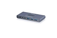 Digitus Ultra HD 4K60Hz KVM  2X1 HDMI- USB 3.0- USB-C Tek Tuş Geçiş Switch