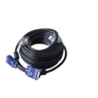Qport Q-VGA25 15 Pin Fitreli 25 Metre Erkek Erkek Monitör Kablo