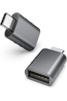 Syntech USB-C to USB 3.0 Adaptör 2’li Set Kompakt Uzay Grisi Dönüştürücü