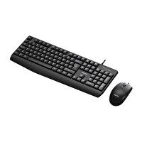Philips SPT6237B Kablolu Klavye ve Mouse Set Siyah