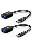 Syntech USB C - USB A 3.0 Adaptör OTG Thunderbolt 2'li Paket