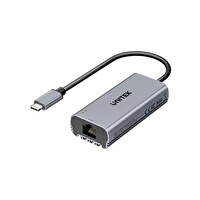 Unitek USB TYPE-C TO RJ45 100-1000-2500MBPS 5GBPS Ethernet Adaptörü U1343AGY01