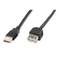 Digitus USB Siyah USB 2.0 1.8M Uzatma Kablosu