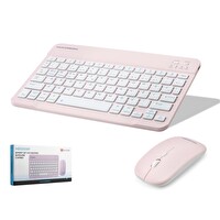 Hadron HDX2508P Şarjlı Kablosuz Bluetooth Smart Klavye Mouse Seti Pembe