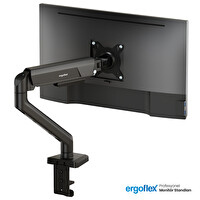 Ergoflex X10 Siyah 22-40"  Amortisörlü 12 KG 2026 Versiyon Monitör Standı