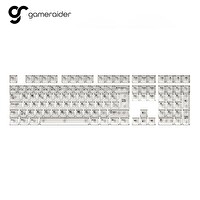Gameraider Cherry Single Shot PC Beyaz Şeffaf Türkçe Keycap Set