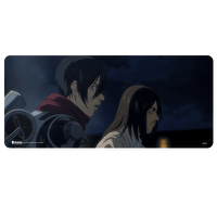 Exvega Titan'a Saldırı Eren Mikasa XXL 90×40 CM Mousepad