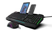 Quantum Gaming Dual Strike RGB Klavye RGB 12800 DPI Mouse Kablolu Kombo Set