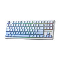 Aula F87 PRO Mekanik RGB TKL GrayWood V4 Anahtar Kablosuz Makrolu Hot Swap Klavye Gradyan Mavi