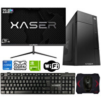 Xaser XSR561 Intel Core i5 12400F 23.8" 8 GB RAM 256 GB M.2 NVMe SSD 2 GB GT610 Monitör FreeDOS Masaüstü Ofis Bilgisayarı